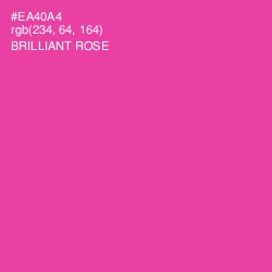 #EA40A4 - Brilliant Rose Color Image