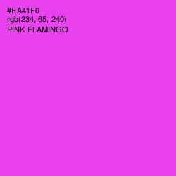#EA41F0 - Pink Flamingo Color Image