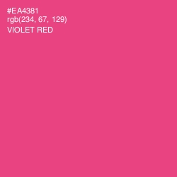 #EA4381 - Violet Red Color Image