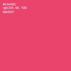 #EA446C - Mandy Color Image