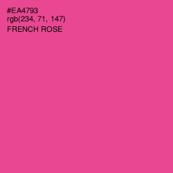 #EA4793 - French Rose Color Image