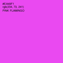 #EA49F1 - Pink Flamingo Color Image
