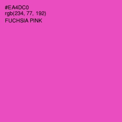 #EA4DC0 - Fuchsia Pink Color Image