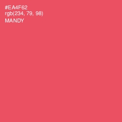 #EA4F62 - Mandy Color Image