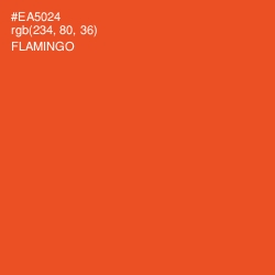#EA5024 - Flamingo Color Image