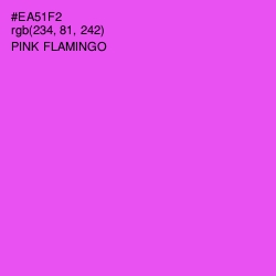 #EA51F2 - Pink Flamingo Color Image