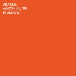 #EA5526 - Flamingo Color Image