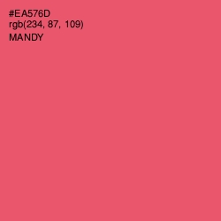 #EA576D - Mandy Color Image