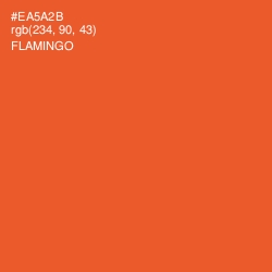 #EA5A2B - Flamingo Color Image