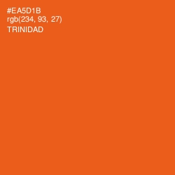 #EA5D1B - Trinidad Color Image