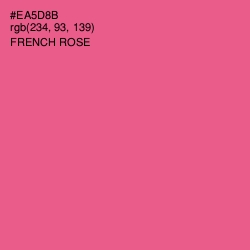 #EA5D8B - French Rose Color Image