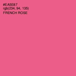 #EA5E87 - French Rose Color Image