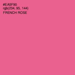 #EA5F90 - French Rose Color Image