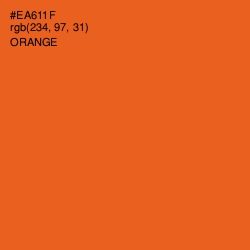 #EA611F - Orange Color Image