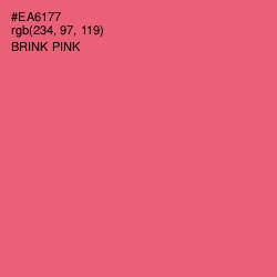 #EA6177 - Brink Pink Color Image