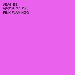 #EA61EE - Pink Flamingo Color Image
