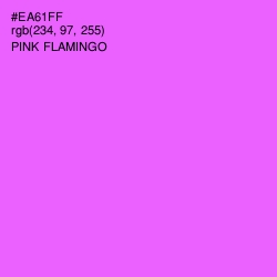 #EA61FF - Pink Flamingo Color Image