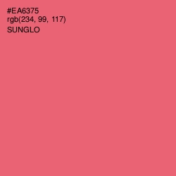 #EA6375 - Sunglo Color Image