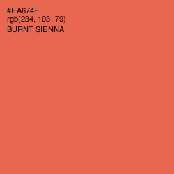 #EA674F - Burnt Sienna Color Image