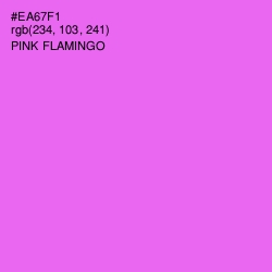 #EA67F1 - Pink Flamingo Color Image
