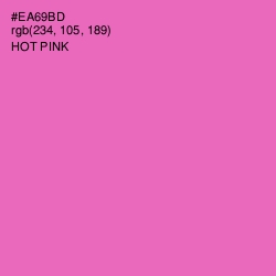 #EA69BD - Hot Pink Color Image
