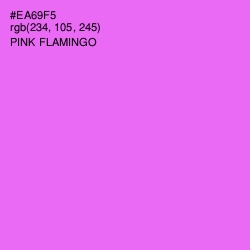 #EA69F5 - Pink Flamingo Color Image