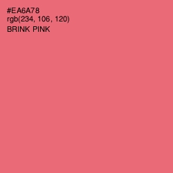 #EA6A78 - Brink Pink Color Image