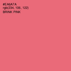 #EA6A7A - Brink Pink Color Image