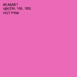 #EA6AB7 - Hot Pink Color Image