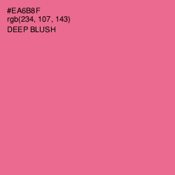 #EA6B8F - Deep Blush Color Image