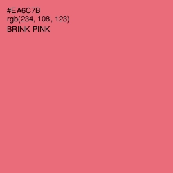 #EA6C7B - Brink Pink Color Image