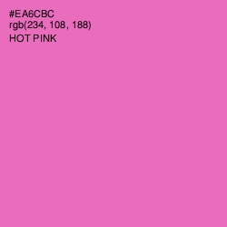 #EA6CBC - Hot Pink Color Image