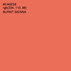 #EA6E58 - Burnt Sienna Color Image