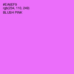 #EA6EF9 - Blush Pink Color Image