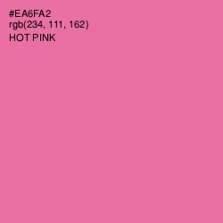 #EA6FA2 - Hot Pink Color Image