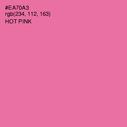 #EA70A3 - Hot Pink Color Image