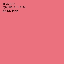 #EA717D - Brink Pink Color Image