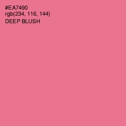 #EA7490 - Deep Blush Color Image