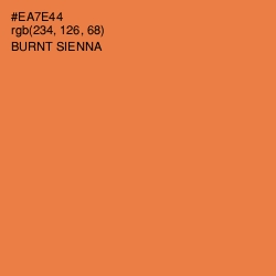 #EA7E44 - Burnt Sienna Color Image