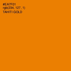 #EA7F01 - Tahiti Gold Color Image