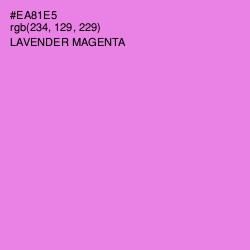 #EA81E5 - Lavender Magenta Color Image