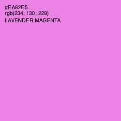 #EA82E5 - Lavender Magenta Color Image