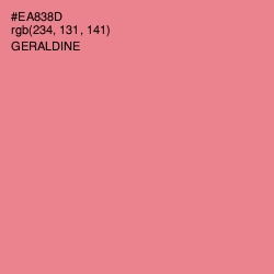 #EA838D - Geraldine Color Image