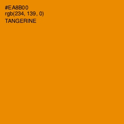 #EA8B00 - Tangerine Color Image