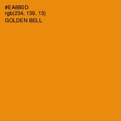 #EA8B0D - Golden Bell Color Image