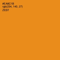#EA8C1B - Zest Color Image