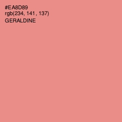 #EA8D89 - Geraldine Color Image