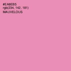 #EA8EB5 - Mauvelous Color Image