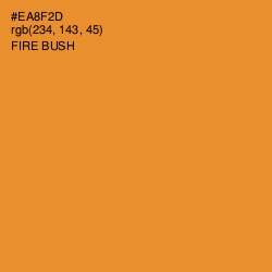 #EA8F2D - Fire Bush Color Image