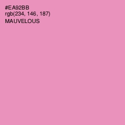 #EA92BB - Mauvelous Color Image